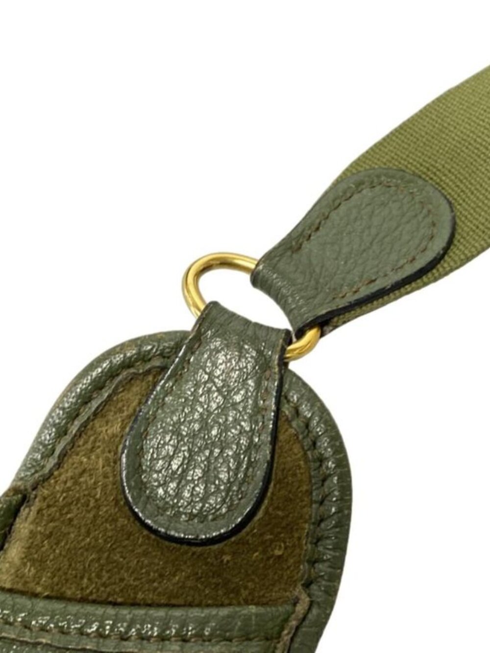 Hermes Shoulder Bag Vespa PM Green Gold - Picture 11 of 15